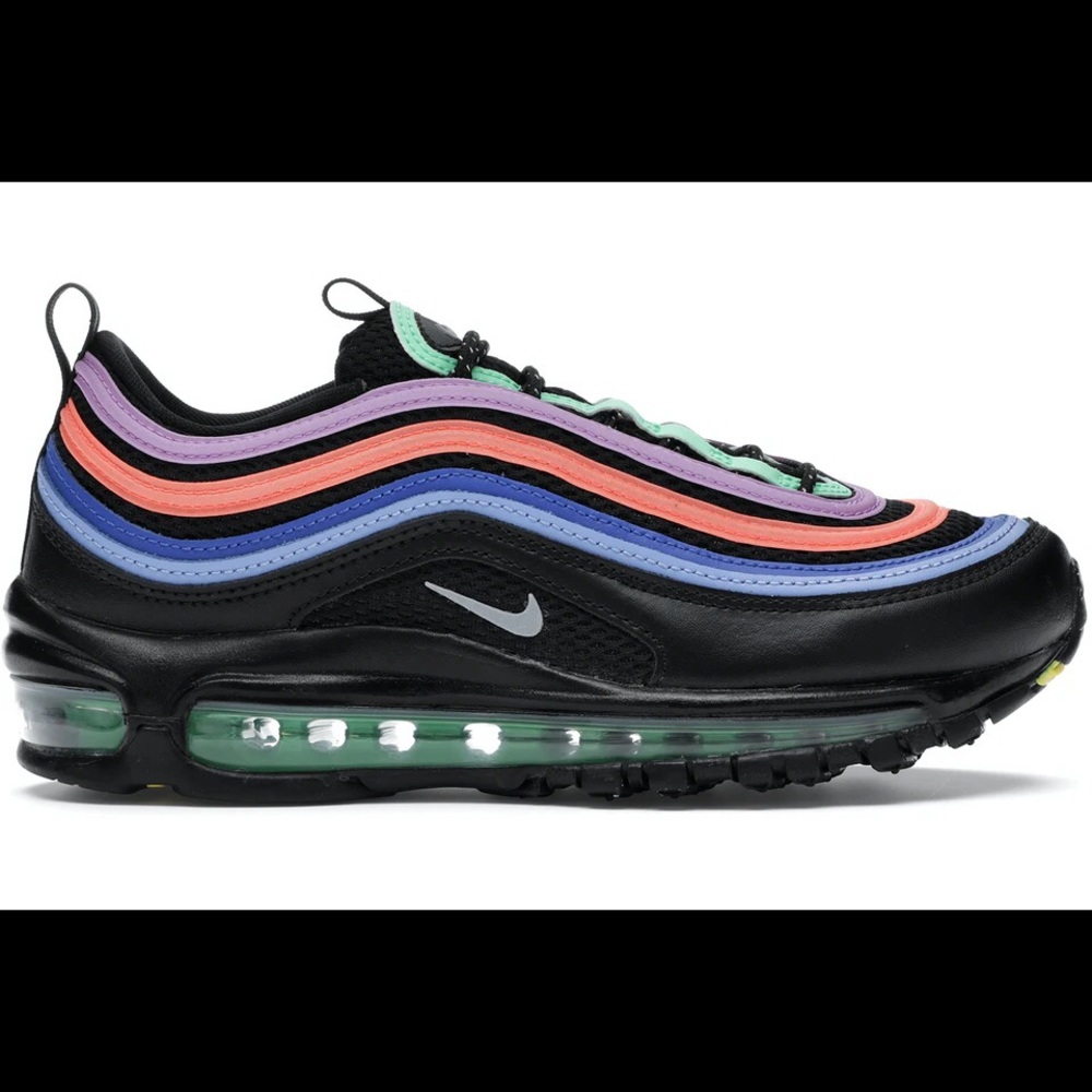 NEW Wmns Air Max 97 ‘Multi’ — Electro Green Fuchsia Size 6
